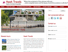 Tablet Screenshot of hawktravels.com